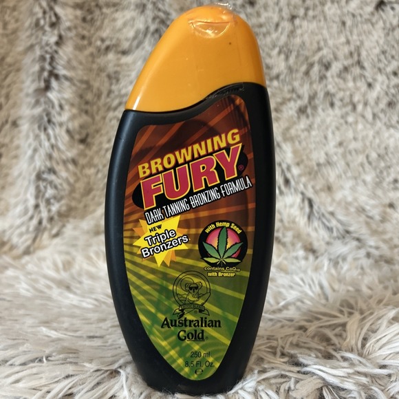 BROWNING FURY TRIPLE BRONZER WITH HEMP‎ TANNING LOTION BY AUSTRALIAN GOLD - Picture 1 of 3
